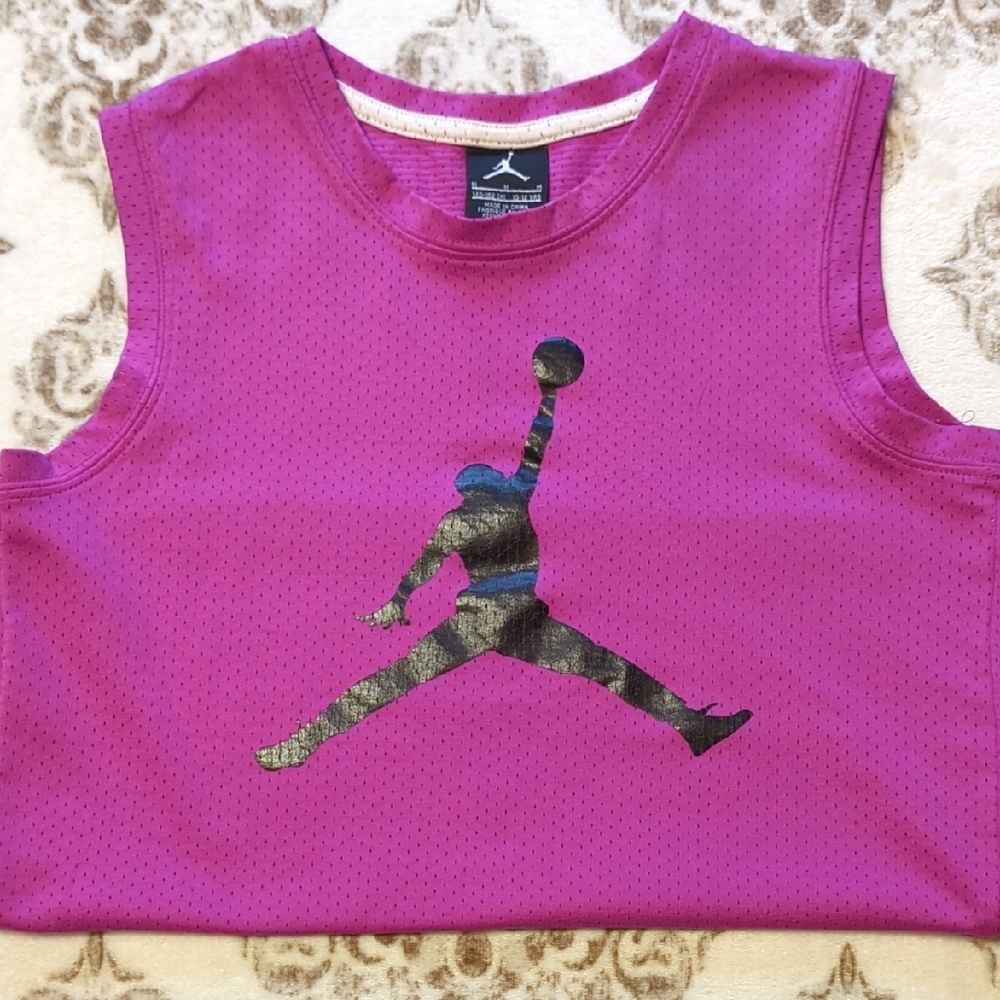 Pink Sleeveless Mesh Top with Iconic Logo